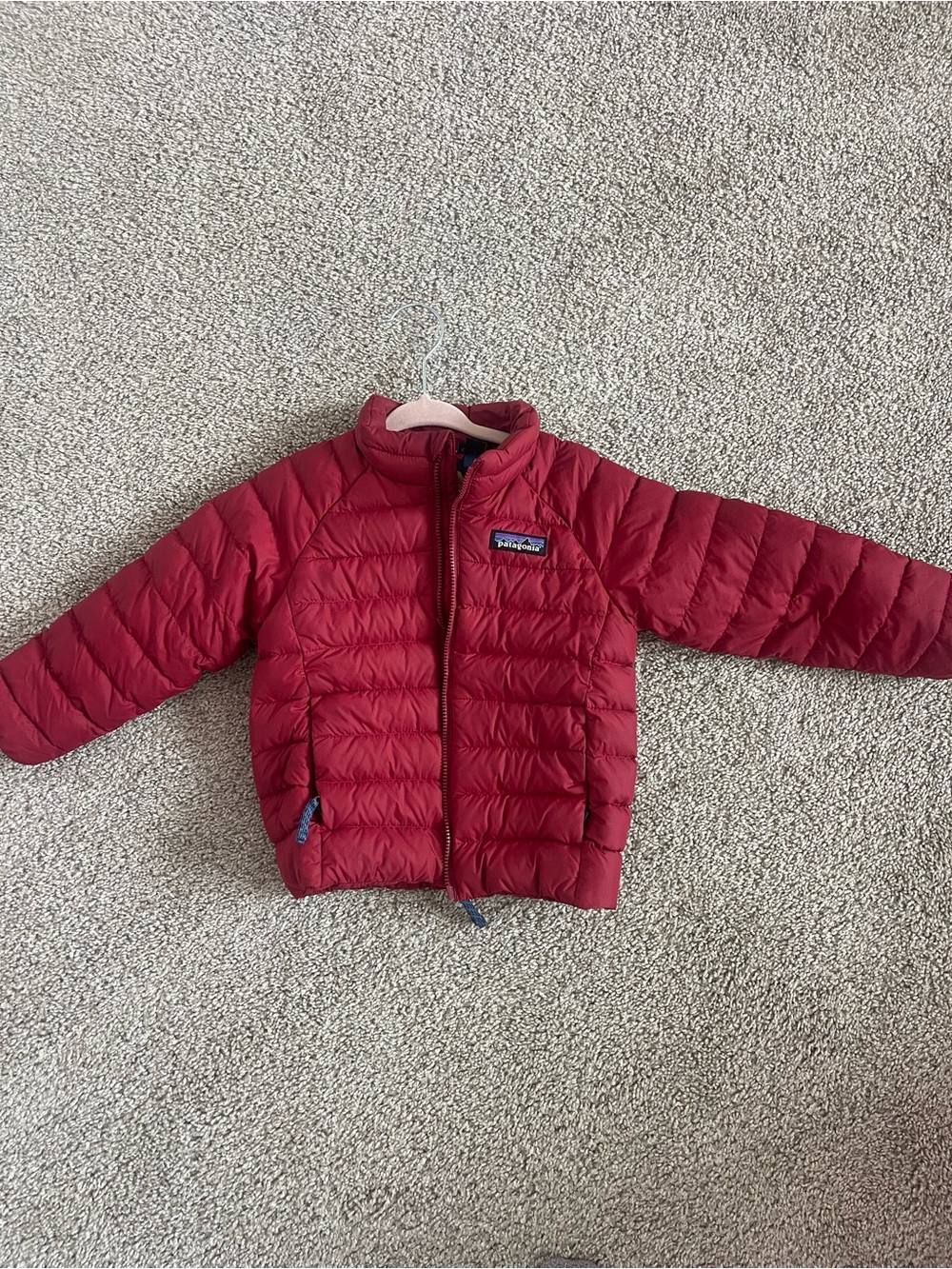 Patagonia Kids Floral Quilted Jacket in Red, Blue, Gold